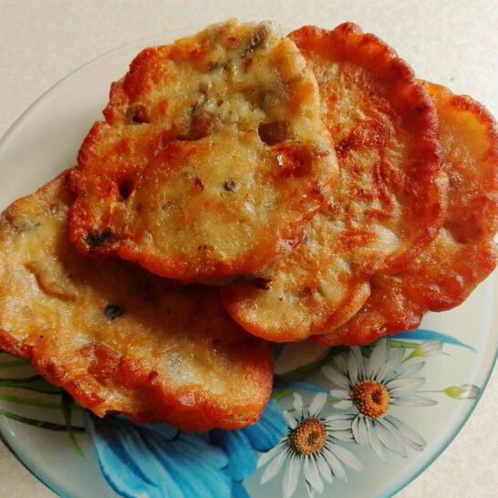 Рецепт грибные оладьи