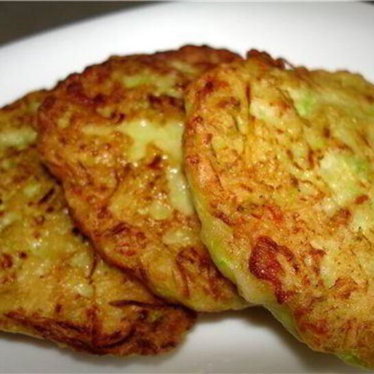 Рецепт кабачковые оладьи с бананами