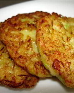 Кабачковые оладьи с бананами