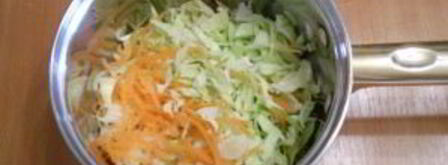 капустные оладушки на кефире. Шаг 3