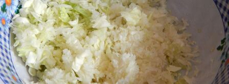 капустные оладьи из капусты. Шаг 3