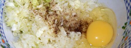 капустные оладьи из капусты. Шаг 4