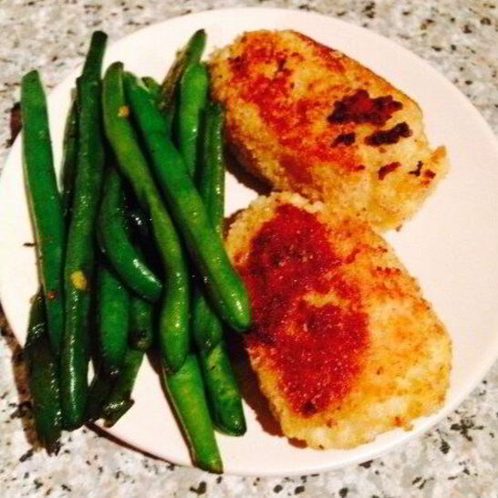 Рецепт картофельные оладьи из пюре со стручковой фасолью