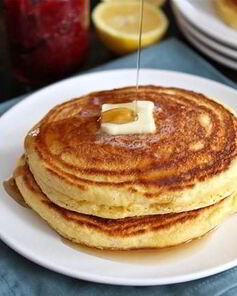 Лимонно-кукурузные оладьи