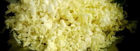 оладушки из китайской капусты с брынзой. Шаг 3