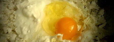 оладушки из китайской капусты с брынзой. Шаг 6