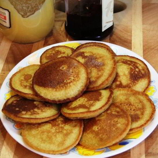 Рецепт оладушки из квиноа и кукурузной муки без глютена