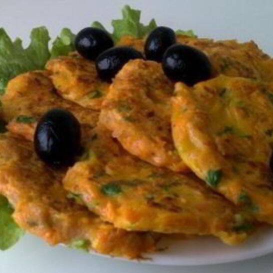 Рецепт оладушки из тыквы и колбасы по-польски