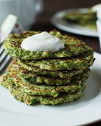 Оладьи из брокколи в духовке