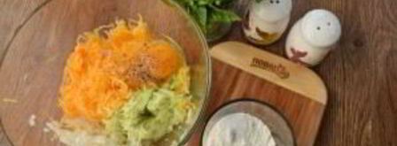 оладьи из кабачков с тыквой в духовке. Шаг 2