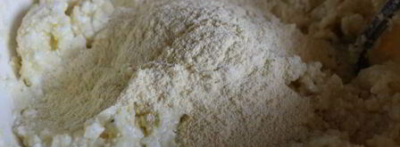 оладьи из картофельного пюре с творогом. Шаг 3