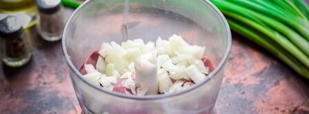 оладьи из куриной печени с рисовой мукой. Шаг 3