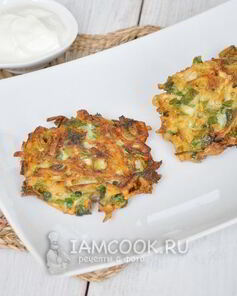 Оладьи из патиссонов