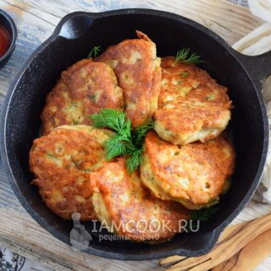 Рецепт оладьи из рыбных консервов