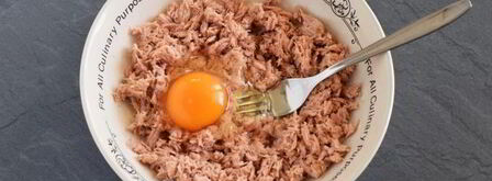 оладьи из рыбных консервов. Шаг 5