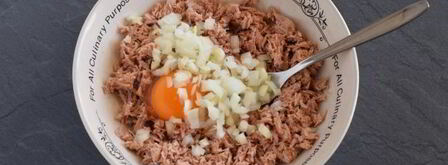 оладьи из рыбных консервов. Шаг 6