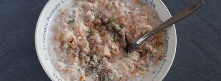 оладьи из рыбных консервов. Шаг 9