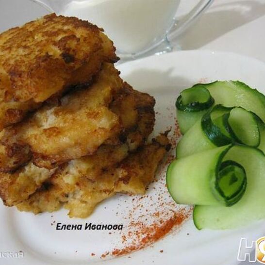 Рецепт оладьи из цветной капусты с сыром