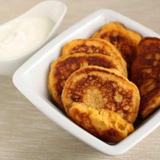 Оладьи на дрожжах с морковью