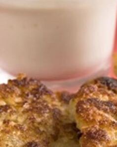 Оладьи с бананом и изюмом