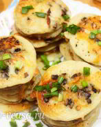 Оладьи с грибами