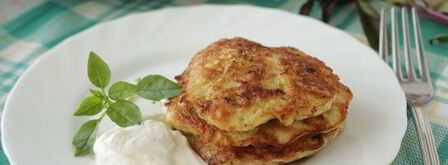 оладьи с кабачком и курицей. Шаг 5