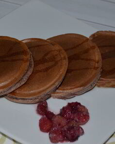 Оладьи с лесными ягодами