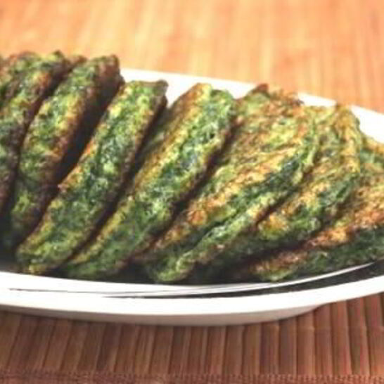 Рецепт оладьи с яйцом и зеленью