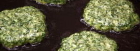 оладьи с яйцом и зеленью. Шаг 4