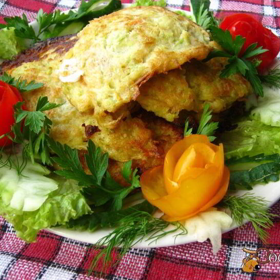 Рецепт овощные оладьи