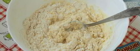 пышные оладьи с творогом на кефире. Шаг 7