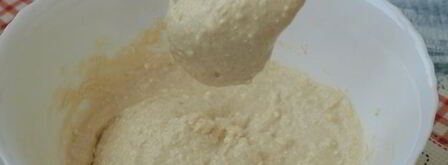 пышные оладьи с творогом на кефире. Шаг 9