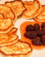 Сырные оладьи