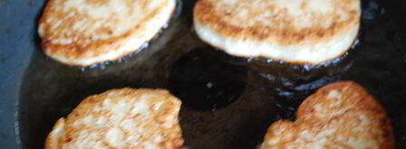 творожно-фруктовые оладьи с медом. Шаг 4