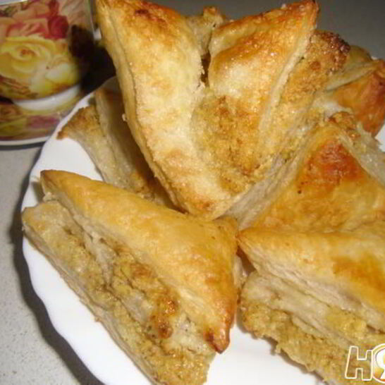 Рецепт ореховые слойки