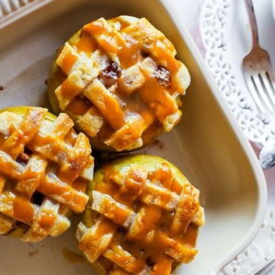 Рецепт печеные яблоки в тесте