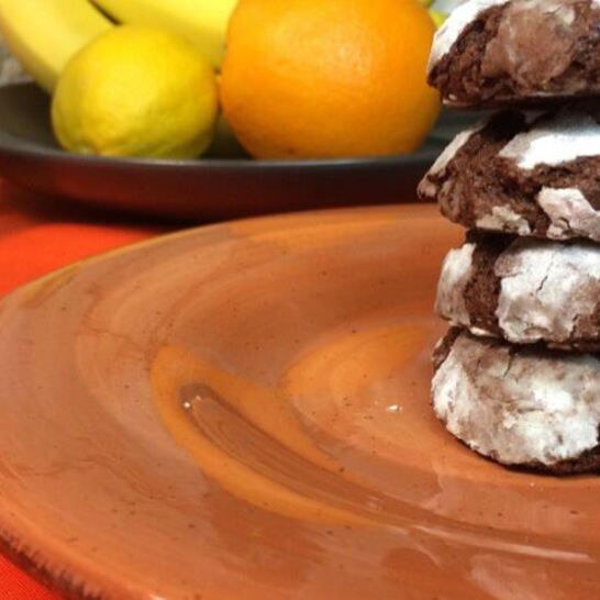 Рецепт двойное шоколадное печенье с имбирно-кофейными нотками