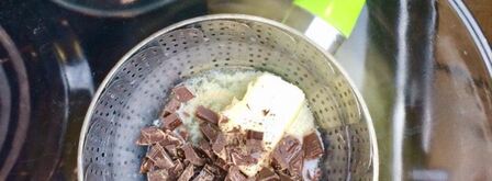 двойное шоколадное печенье с имбирно-кофейными нотками. Шаг 2