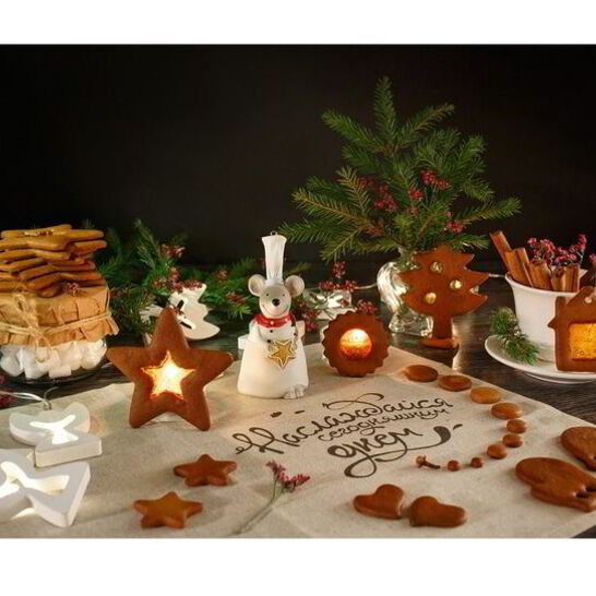 Рецепт корично-гвоздичное печенье с леденцовыми окошками