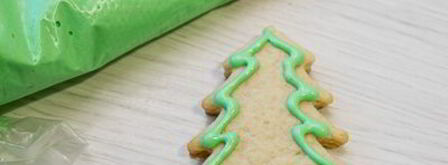 новогоднее сахарное печенье с глазурью. Шаг 18