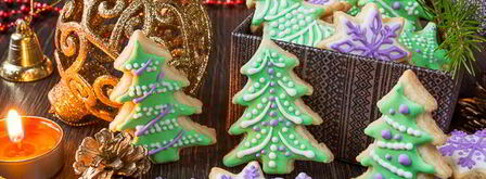 новогоднее сахарное печенье с глазурью. Шаг 24