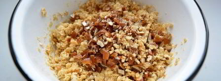 овсяное печенье с финиками и орехами. Шаг 7