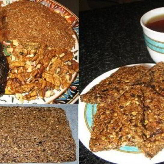 Рецепт овсяное печенье с изюмом, черносливом и семенами льна