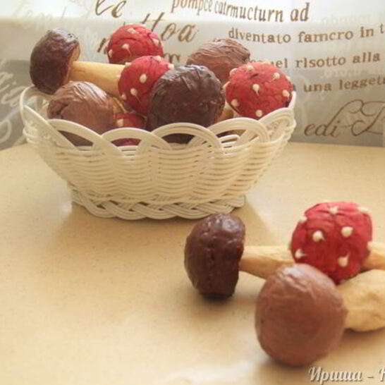 Рецепт печенье лесные грибочки