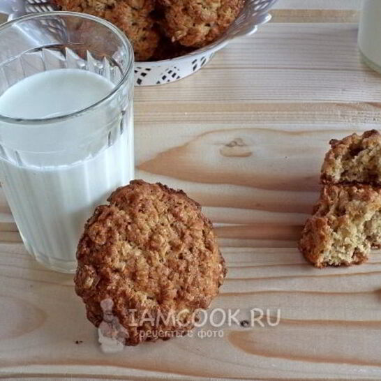 Рецепт печенье овсяное с медом