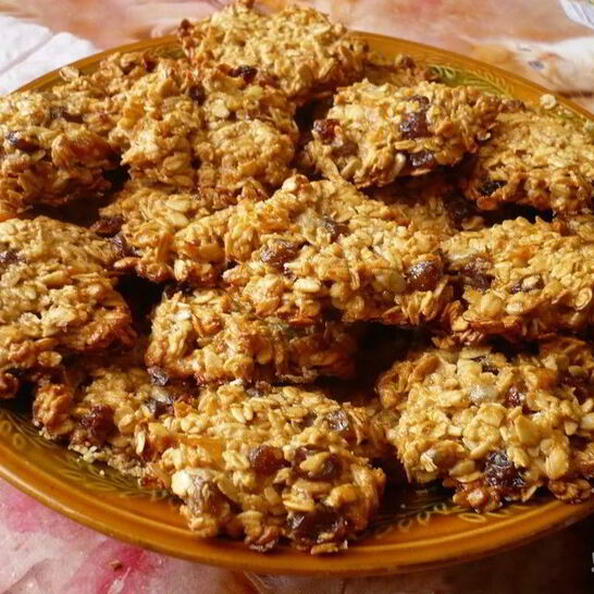 Рецепт печенье с бананом и овсяными хлопьями