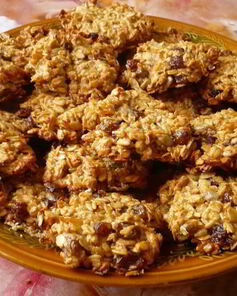 Печенье с бананом и овсяными хлопьями