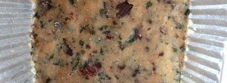 песочное печенье с горьким шоколадом, пармезаном и мятой. Шаг 5