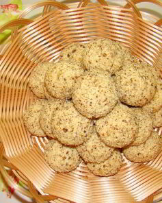 Постное печенье с орехами