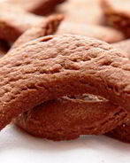 Шоколадное песочное печенье